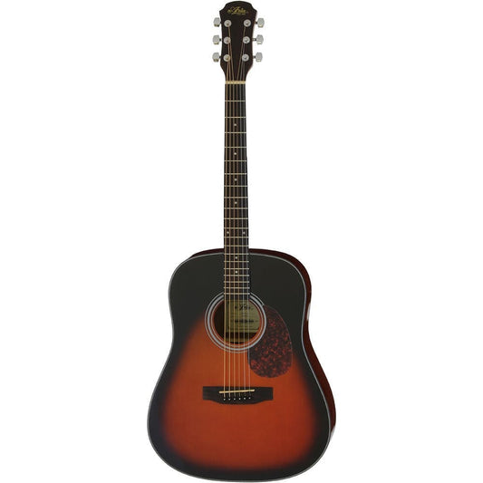 Aria ADW-01 Series Dreadnought Acoustic Guitar in Brown Sunburst Gloss Finish