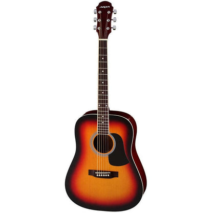 Aria Prodigy Series Acoustic Guitar Package in Brown Sunburst