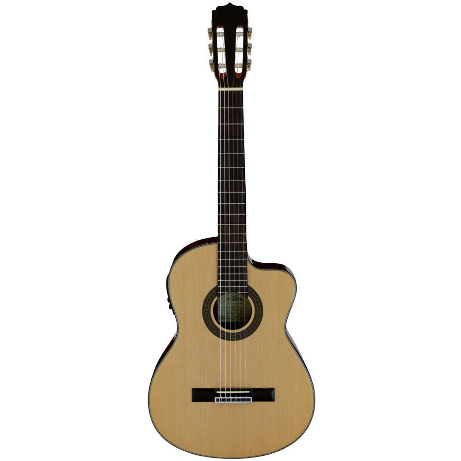 Aria AK30 Series AC/EL Classical/Nylon String Thin Body Guitar with Cutaway
