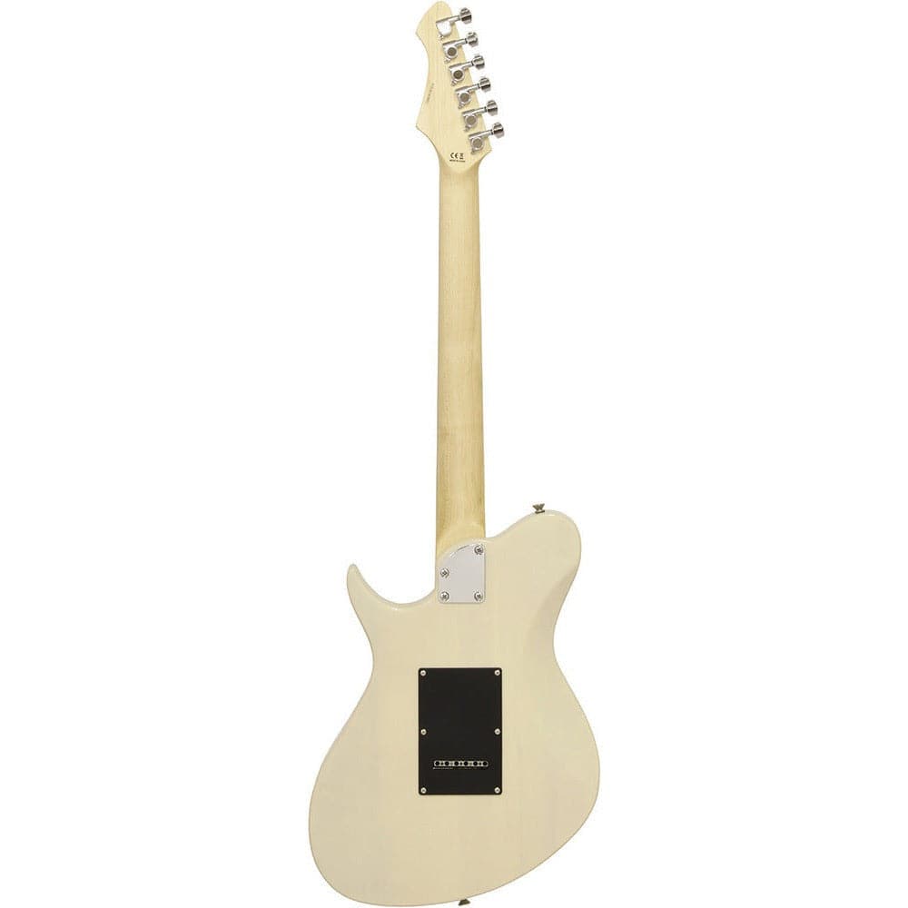 Aria J Series J-1 Electric Guitar in See-Thru Vintage White
