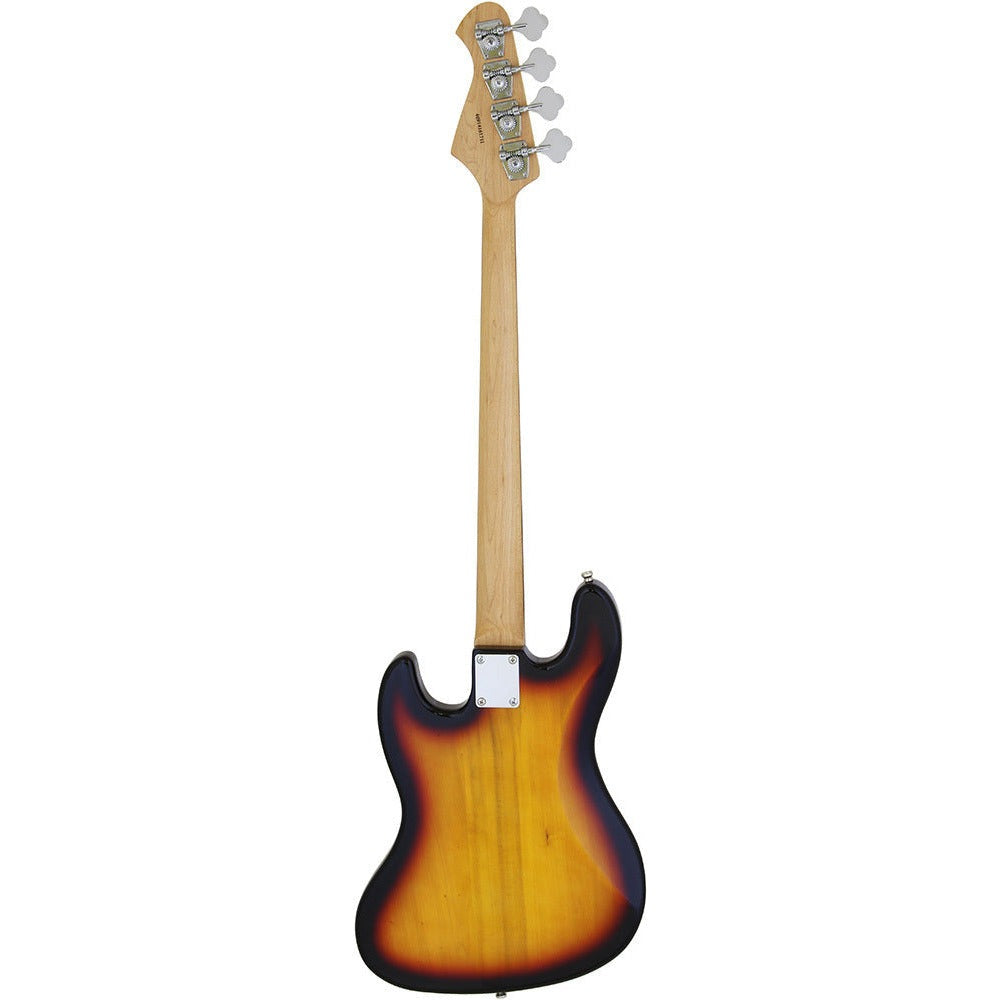Aria STB-JB/TT Series Electric Bass Guitar in 3-Tone Sunburst