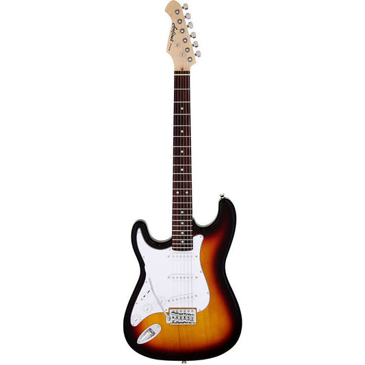 Aria STG-003 Series Left Handed Electric Guitar in 3-Tone Sunburst
