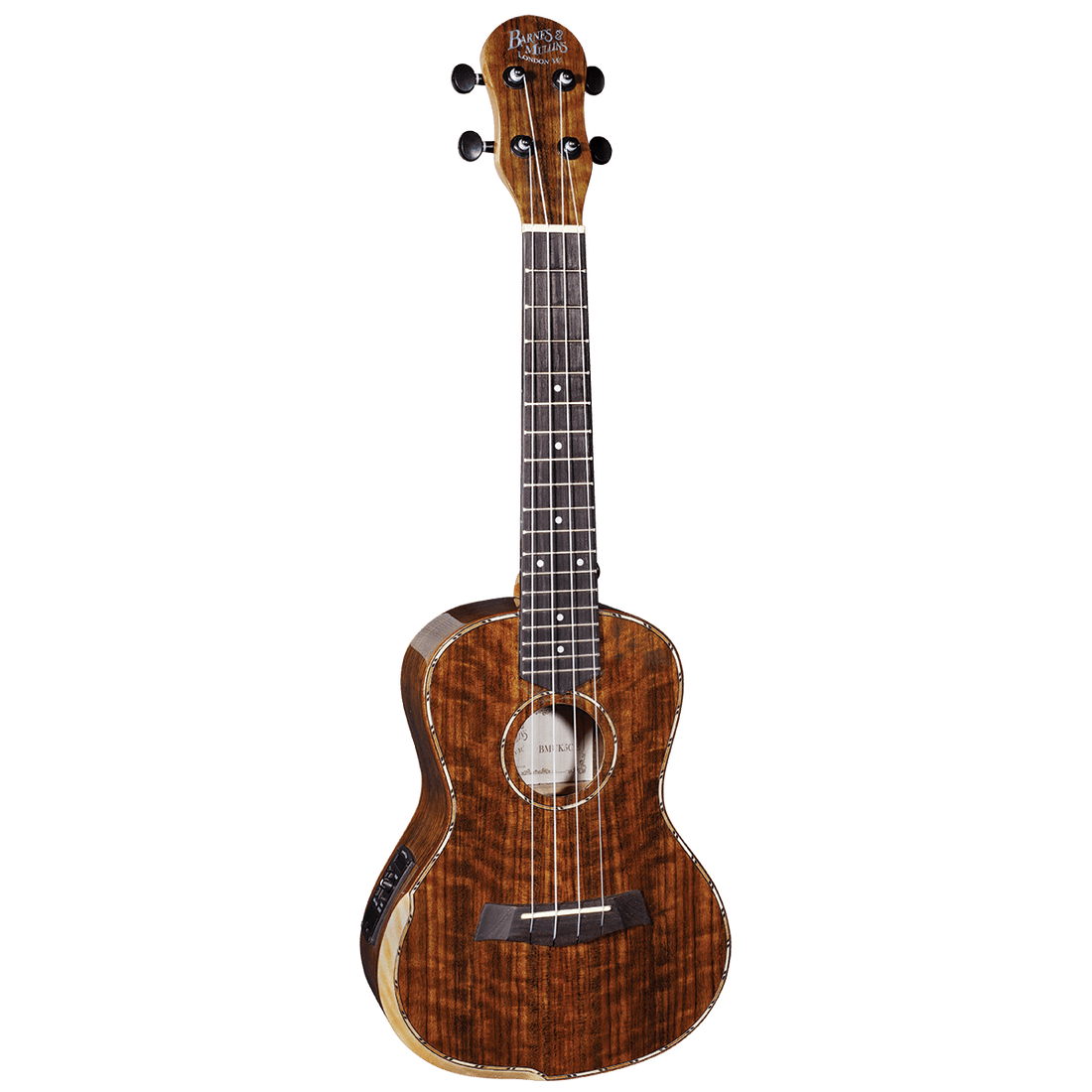 Barnes &amp; Mullins BMUK5CE Concert Walnut Ukulele with Pickup - GIG Guitars