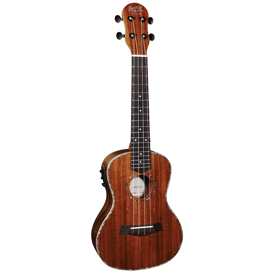 Barnes &amp; Mullins BMUK7CE Concert Koa Ukulele with Pickup - GIG Guitars