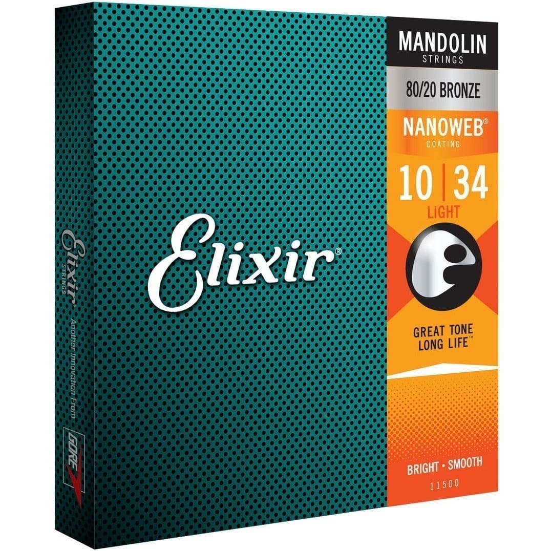 Elixir 11500 Nanoweb Mandolin Light 10-34