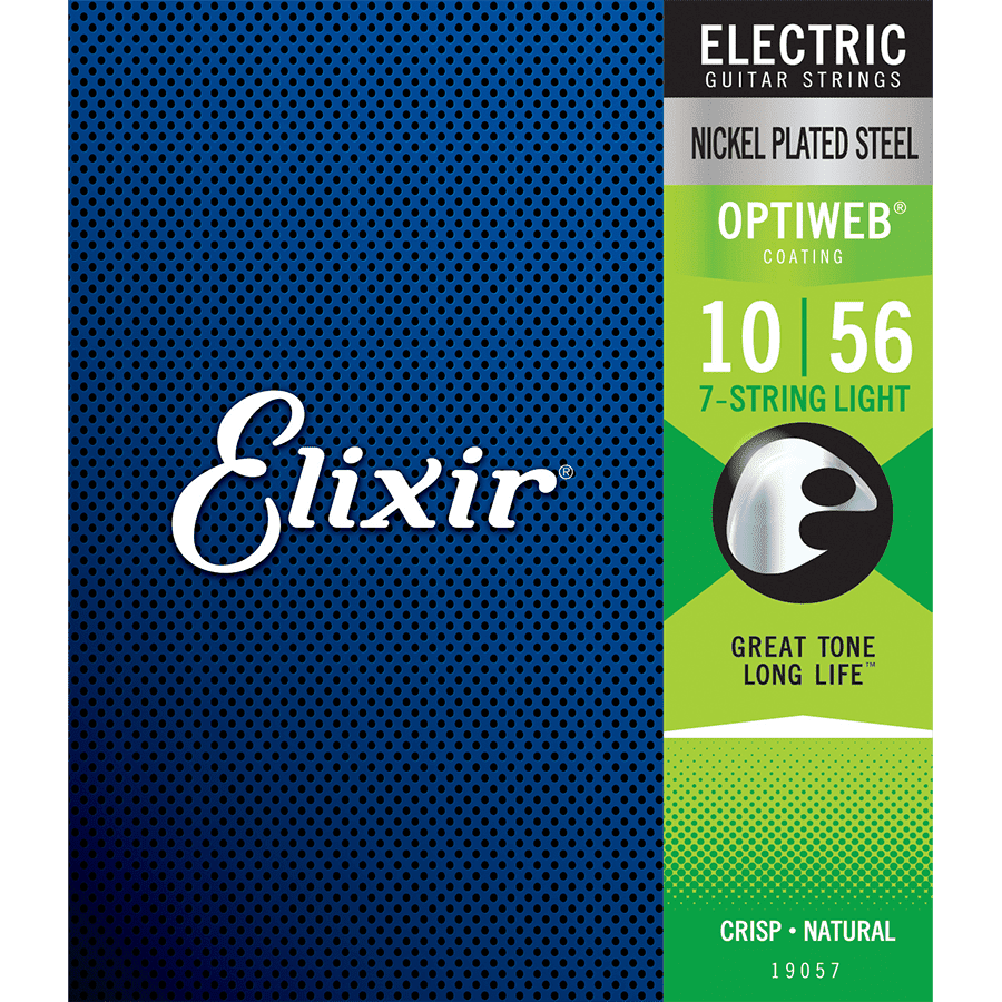 Elixir 19057 Optiweb 7-String Electric Light 10-56 - GIG Guitars