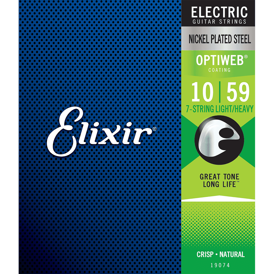 Elixir 19074 Optiweb 7-String Electric Light/Heavy 10-59 - GIG Guitars