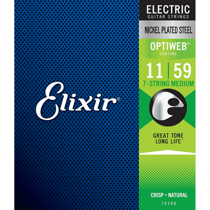 Elixir 19106 Optiweb 7-String Electric Medium 11-59 - GIG Guitars