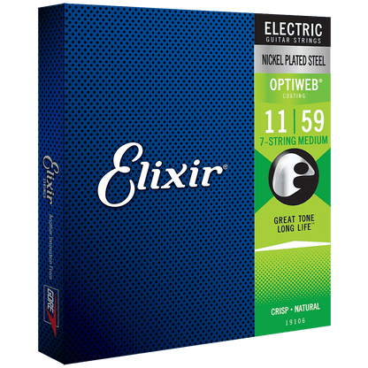 Elixir 19106 Optiweb 7-String Electric Medium 11-59 - GIG Guitars