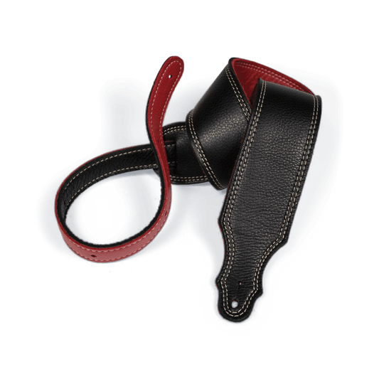 Franklin 2.5" 3-Ply Reversible Glove Leather Strap Black / Red