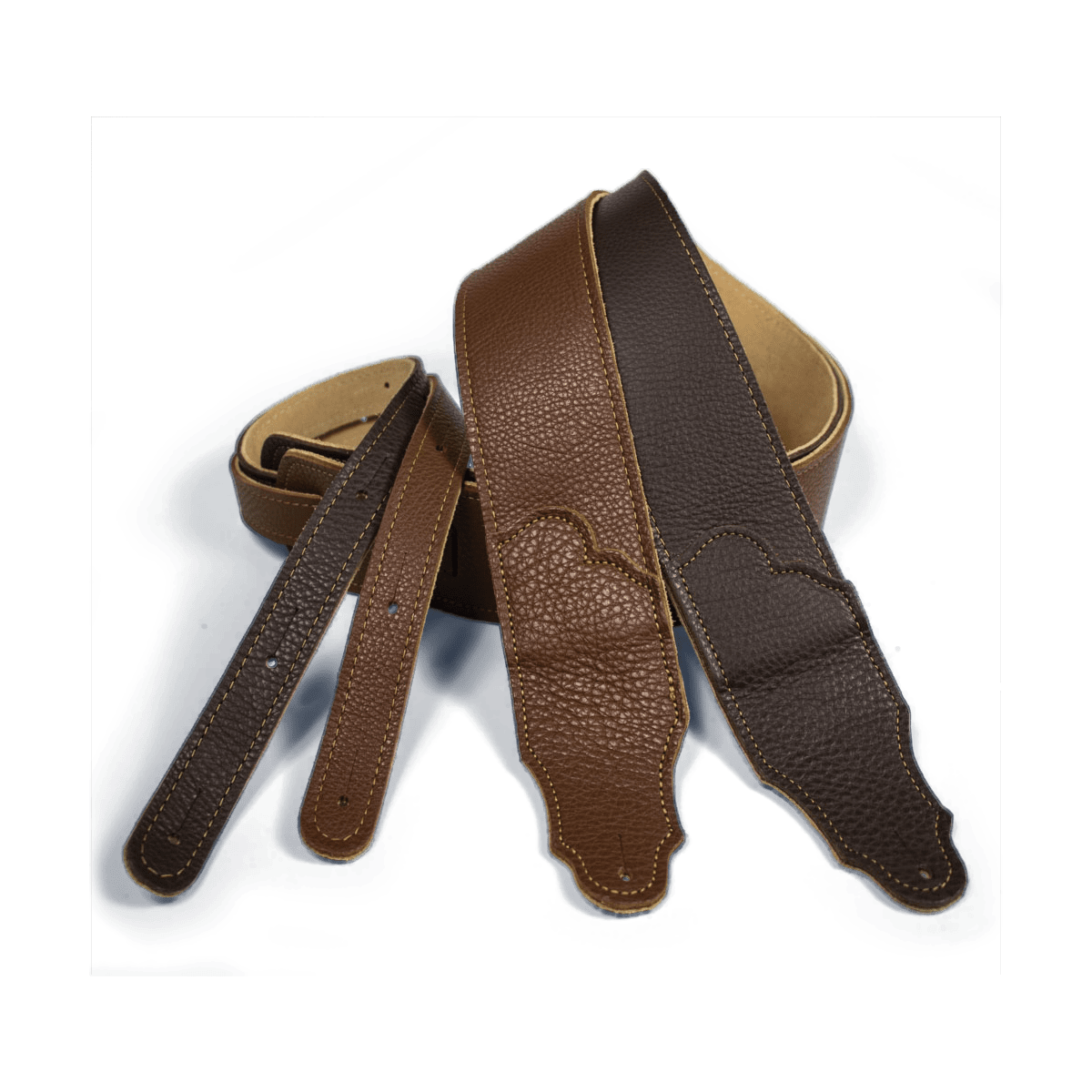 Franklin Original 3" Caramel Glove Leather with Gold Stitching