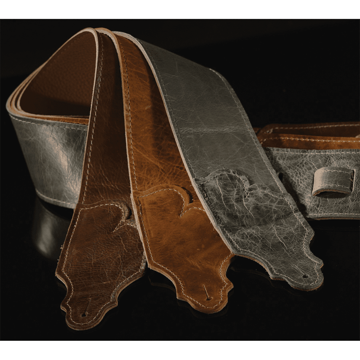 Franklin 3" Jackson Hole Cognac Aged Leather Strap
