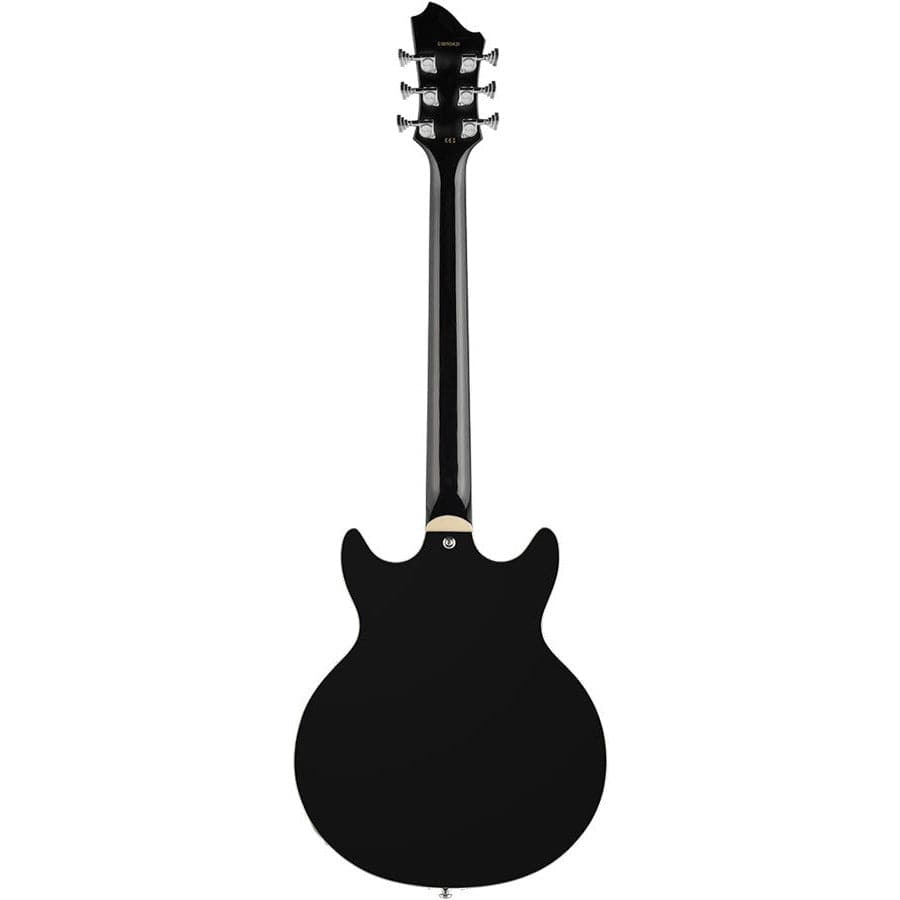 Hagstrom Alvar Semi-Hollow Guitar in Black Gloss