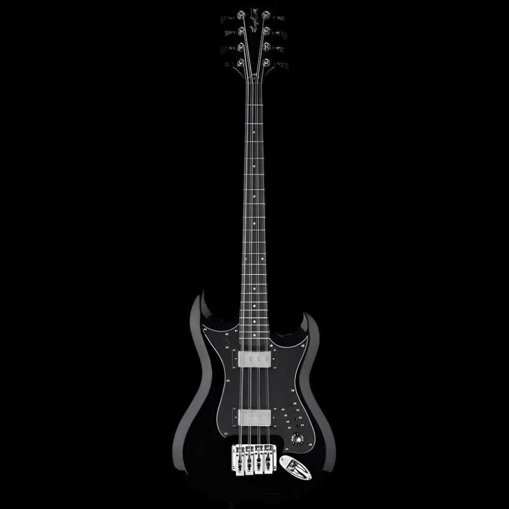 Hagstrom H8-II Bass Guitar in Black Gloss - GIG Guitars