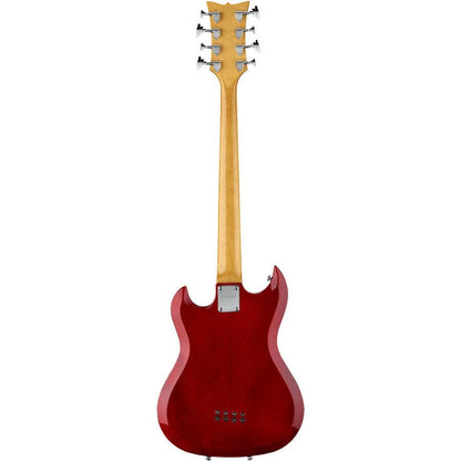 Hagstrom H8-II Bass Guitar in Wild Cherry Transparent Gloss