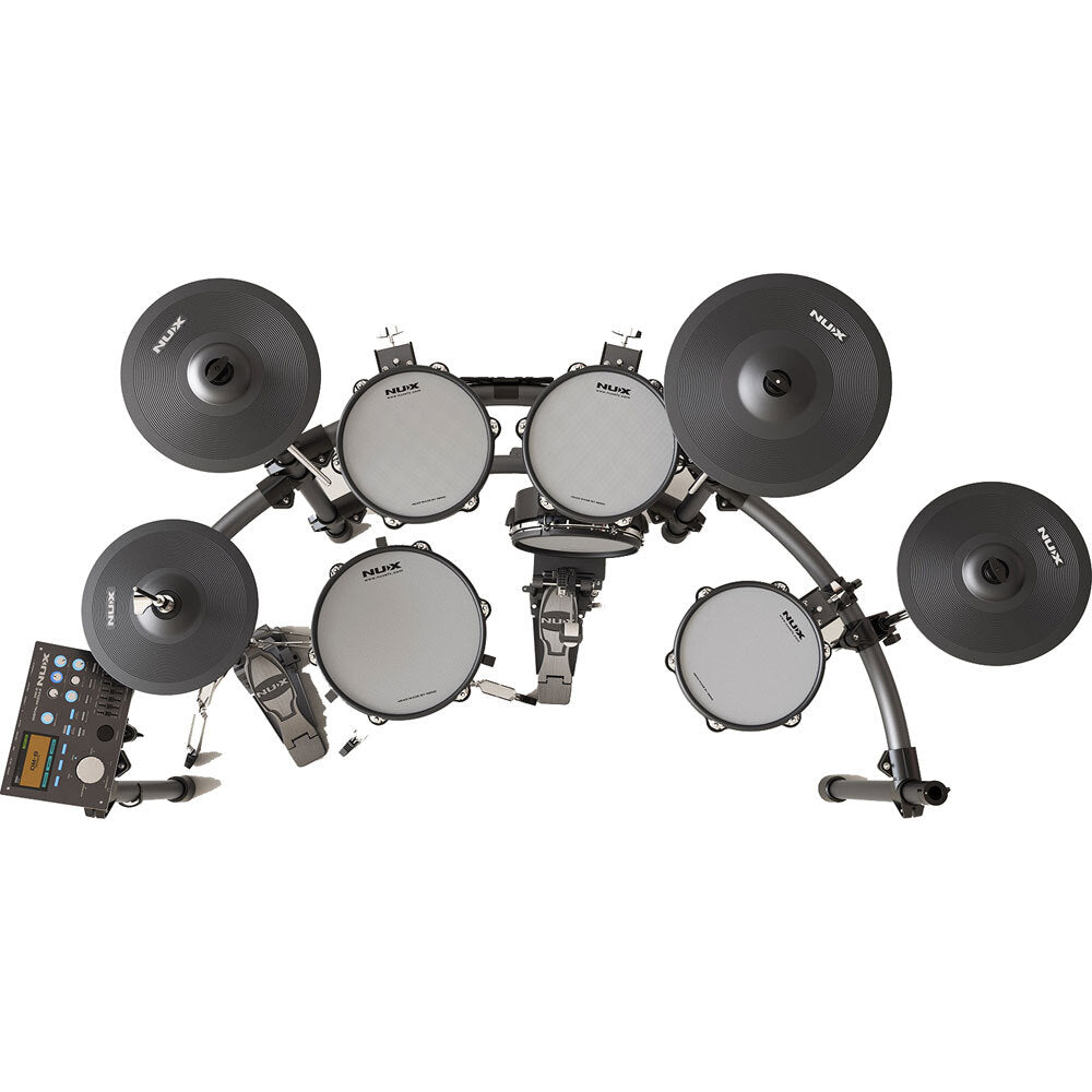 NU-X DM8 Professional 9-Piece Electronic Drum Kit with All Mesh Heads