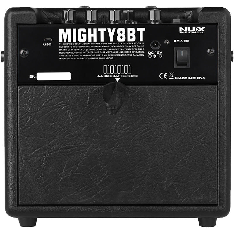 NU-X MIGHTY8BT Portable Digital 8W Guitar Amplifier with Bluetooth & Effects