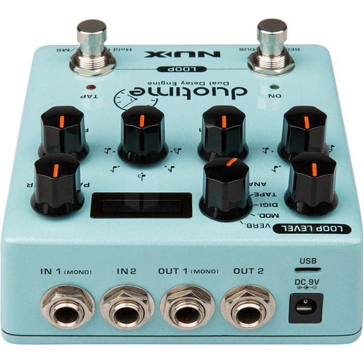 NU-X Verdugo Series Duotime Dual Delay Engine Effects Pedal