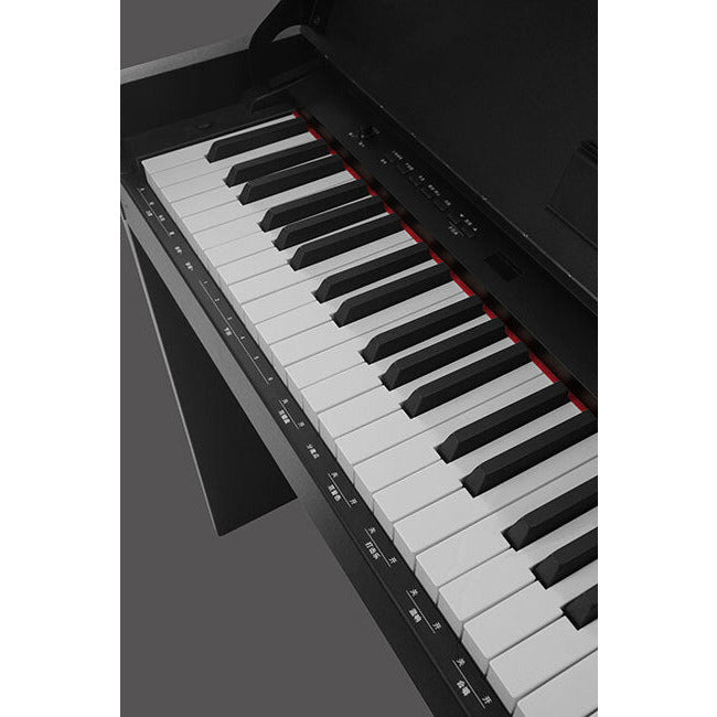 NU-X WK310 Upright 88-Key Digital Piano with Flip-Top in Black Finish