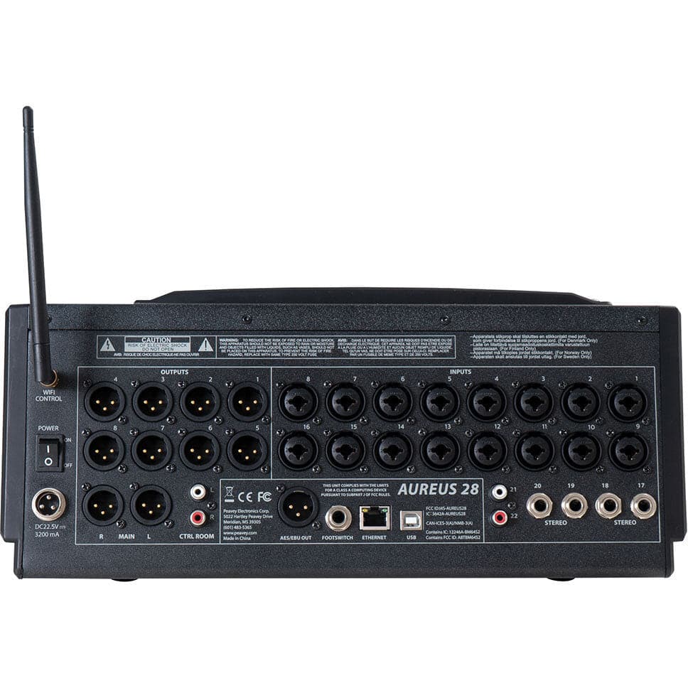 Peavey Aureus Series &quot;AUREUS28&quot; Digital 28-Channel Mixer with WiFi &amp; Bluetooth