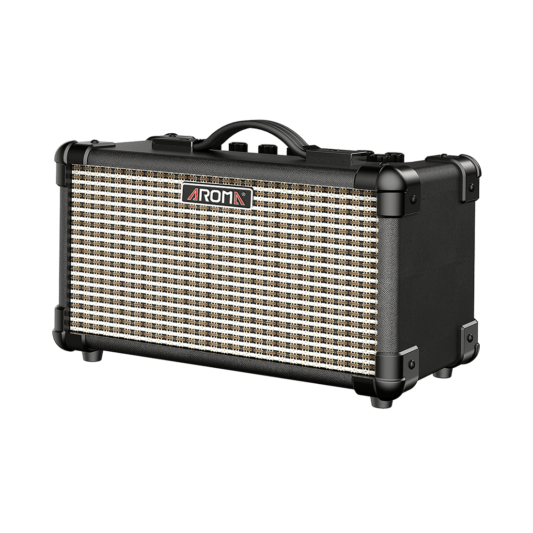 Aroma TM15BK 15W Black Electric Guitar Rechargeable Amplifier - GIG Guitars