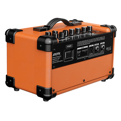 Aroma TM15OR 15W Orange Electric Guitar Rechargeable Amplifier - GIG Guitars