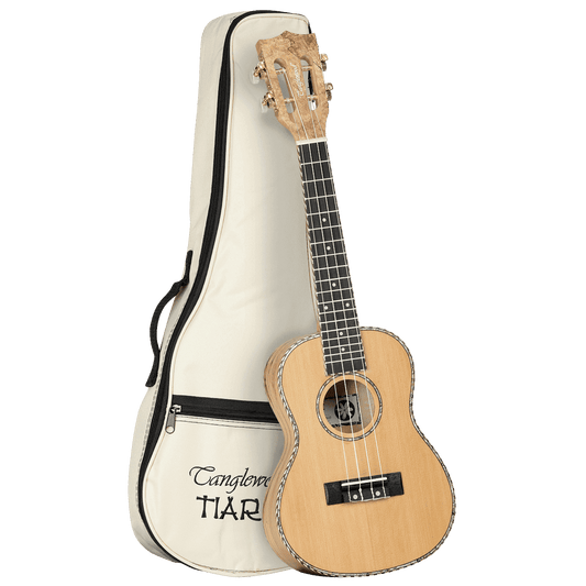 Tanglewood TWT11B Tiare Concert Uklulele Cedar/Spalted Maple with Bag