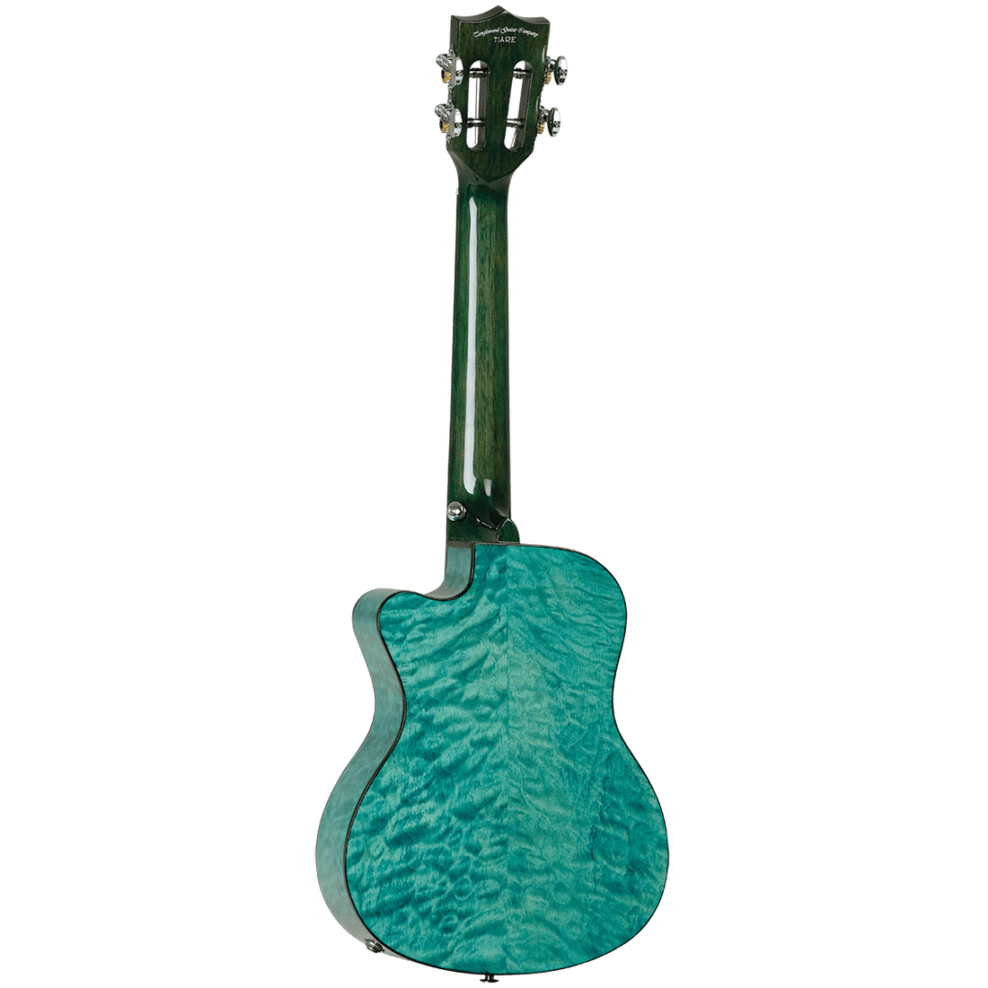 Tanglewood TWT24E Tiare Tenor Tahitian Coral Gloss Quilted Maple Cutaway Ukulele w/Pick Up - GIG Guitars