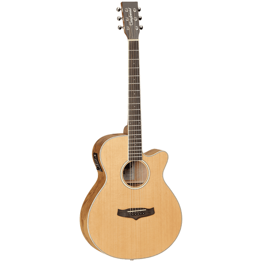 Tanglewood TW11SFCEOL Winterleaf Super Folk CE Olive Wood Guitar