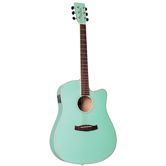 Tanglewood TWDBTDCESGR Discovery Dreadnought C/E Surf Green