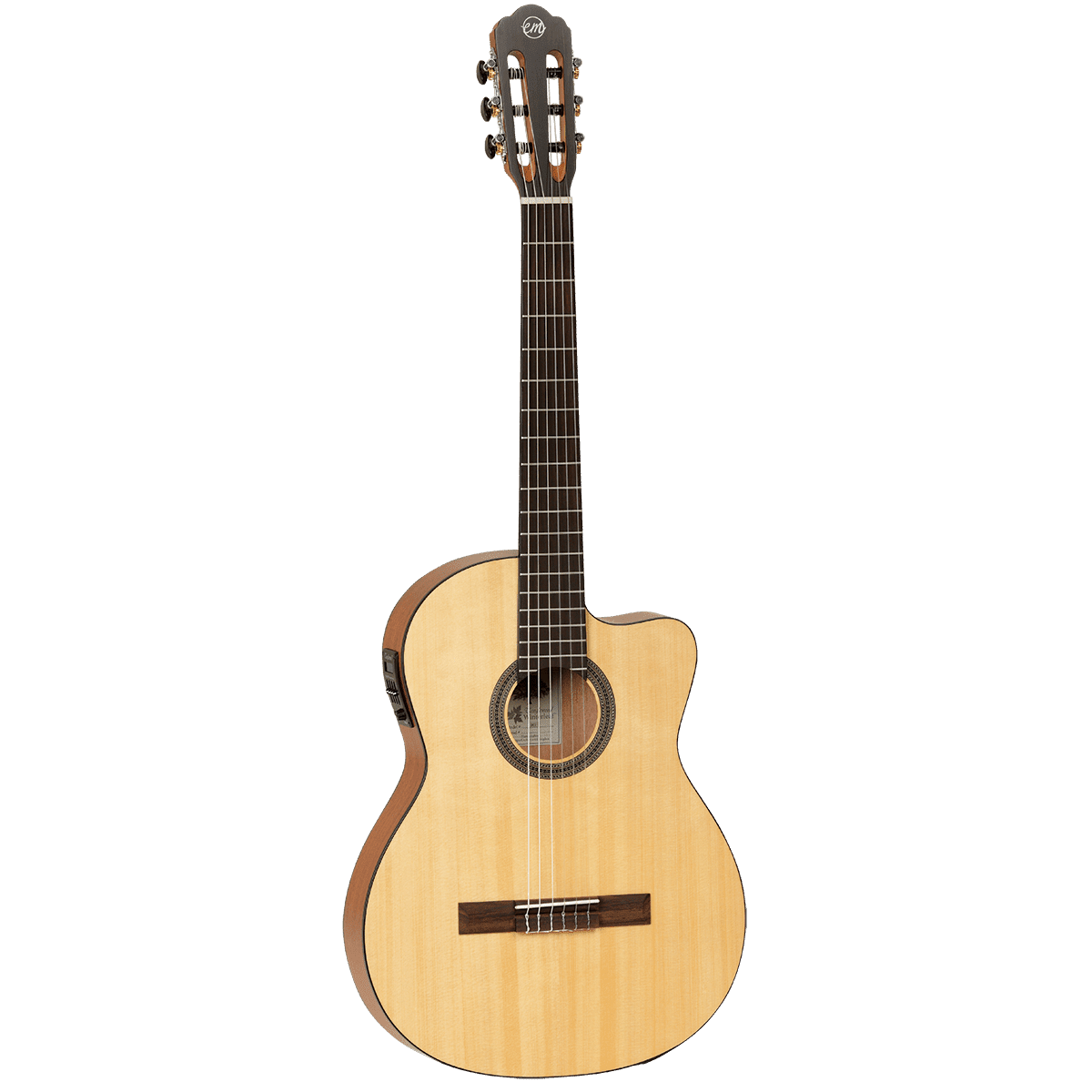 Tanglewood TWEMDC1 Enredo Madera Dominar Thinline Classical Cutaway/Electric Guitar